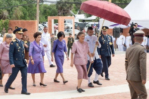 สมเด็จพระเทพรัตนราชสุดาฯ สยามบรมราชกุมารี อุปนายิกาผู้อำนวยการสภากาชาดไทยและประธานกรรมการอำนวยการมูลนิธิสงเคราะห์เด็กของสภากาชาดไทย ทรงวางศิลาฤกษ์ การก่อสร้างหมู่บ้านเด็กเฉลิมพระเกียรติ ณ จังหวัดนครปฐม  วันที่ 18 ก.ย.2561) 